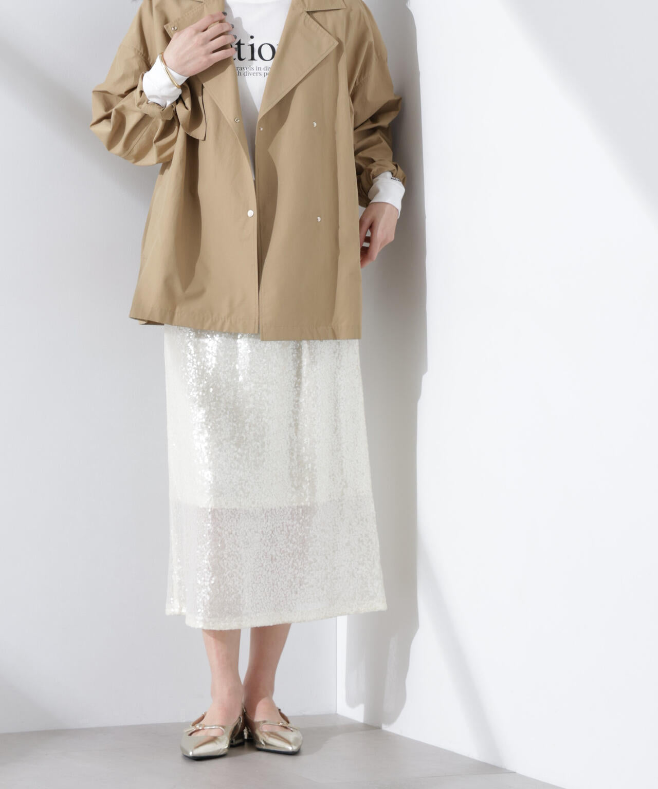 スパンコールスカート 6695130305