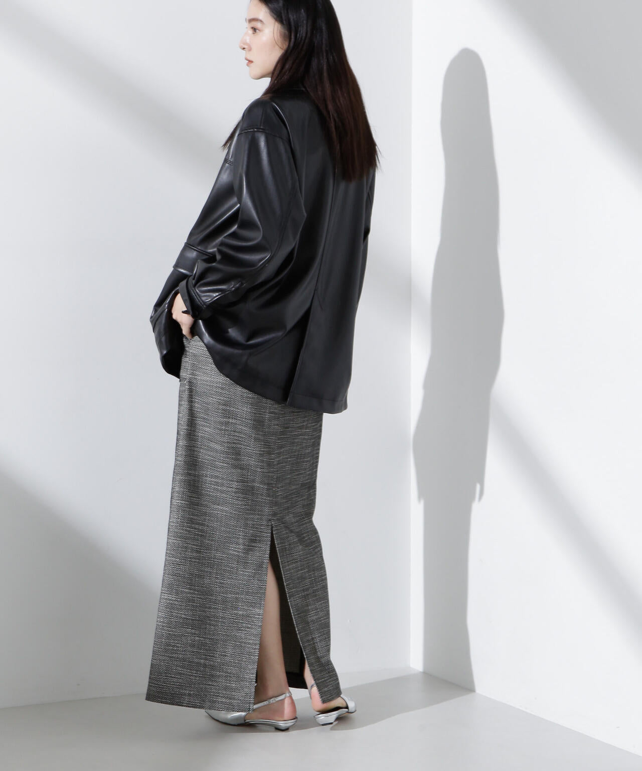 フリンジアウトポケットIラインスカート 6695130309