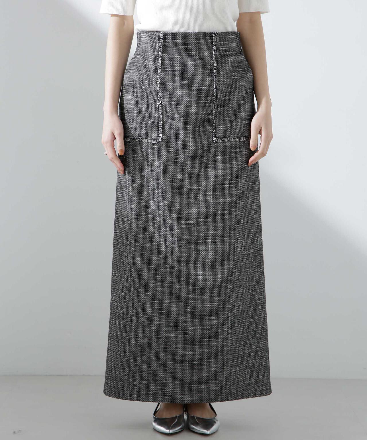フリンジアウトポケットIラインスカート 6695130309