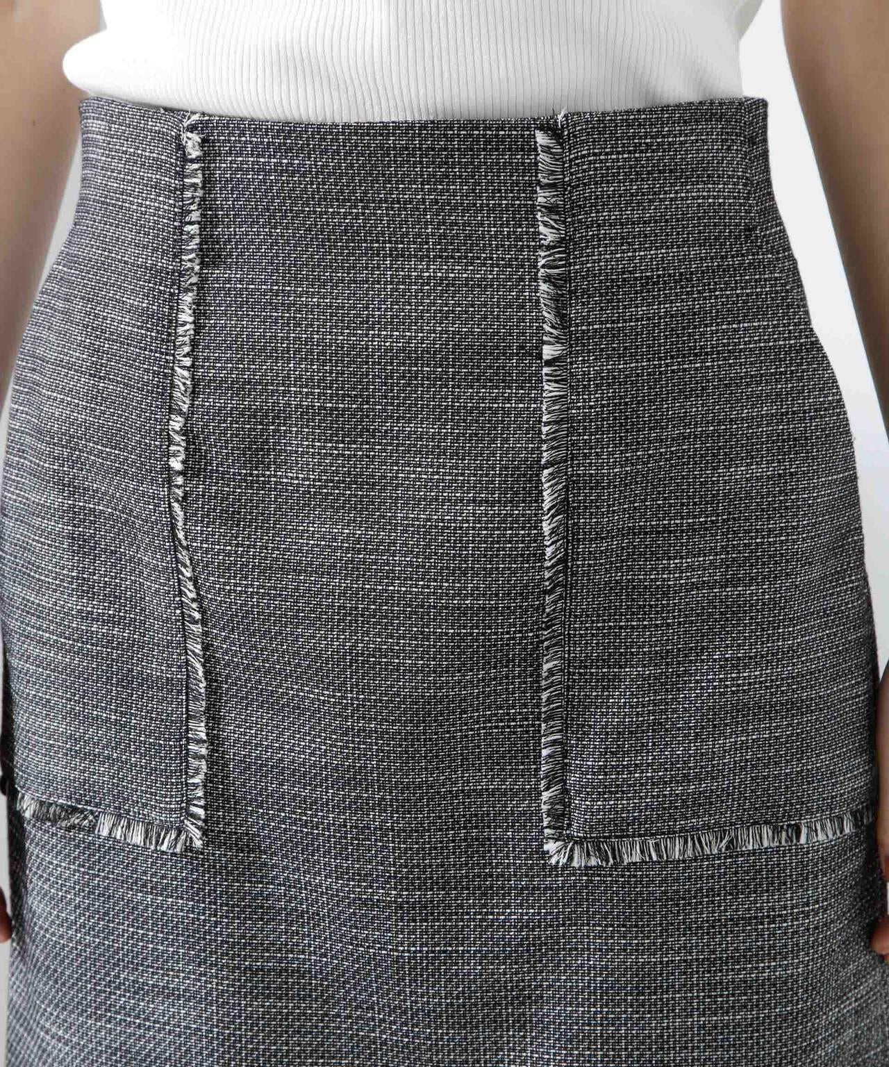 フリンジアウトポケットIラインスカート 6695130309