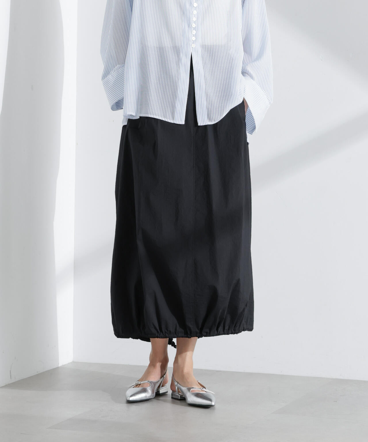 ナイロンワッシャードロストロングスカート 6695130310