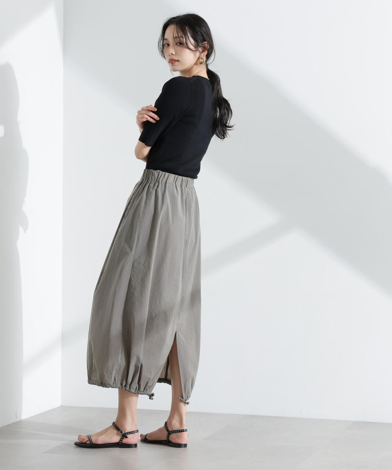 ナイロンワッシャードロストロングスカート 6695130310