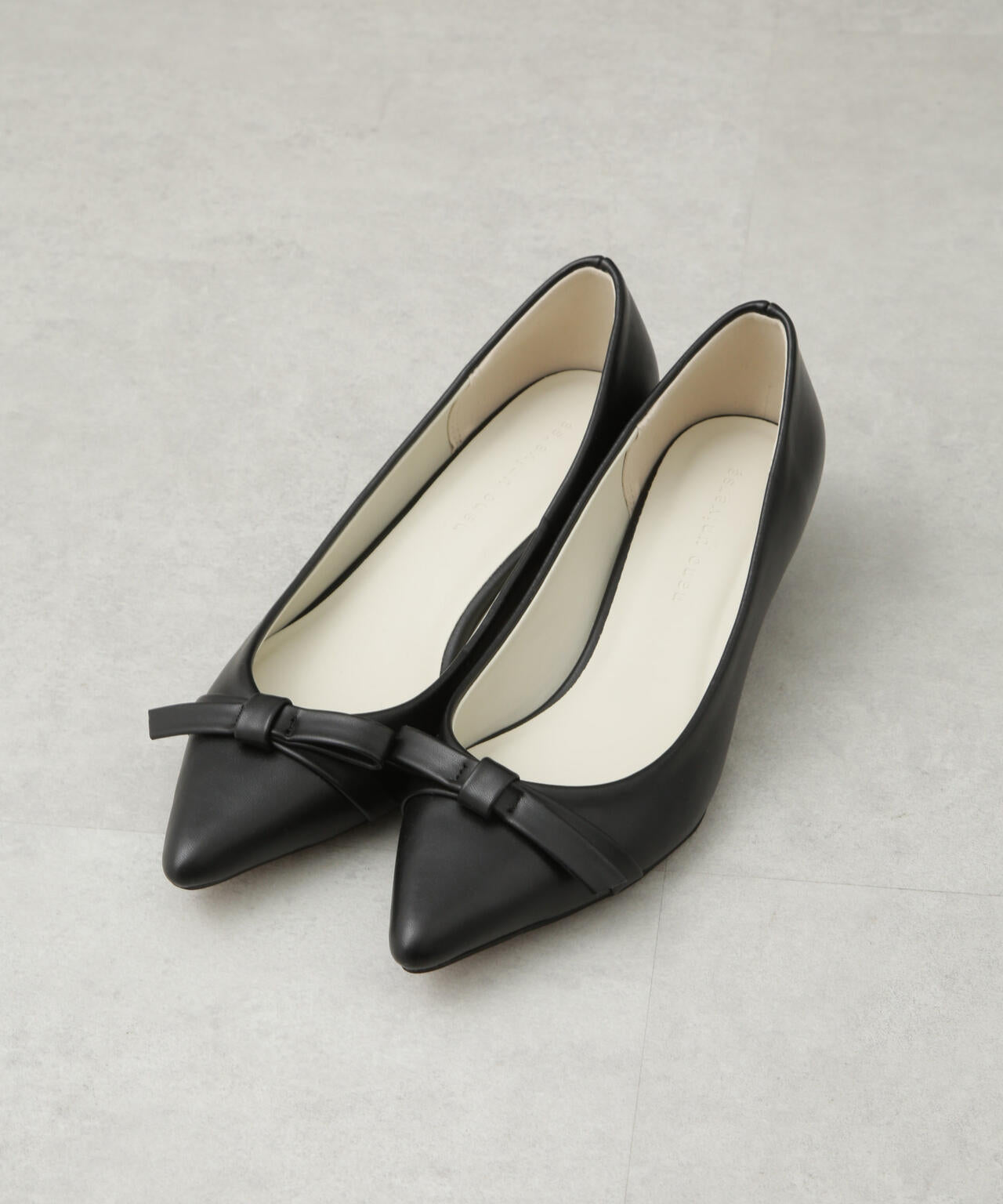 リボンローヒールパンプス 6695133308