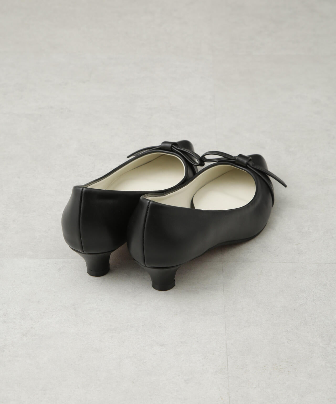 リボンローヒールパンプス 6695133308