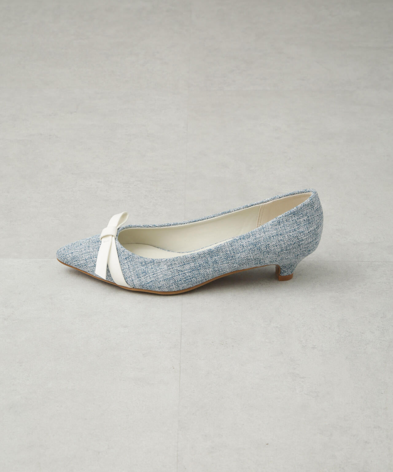 リボンローヒールパンプス 6695133308