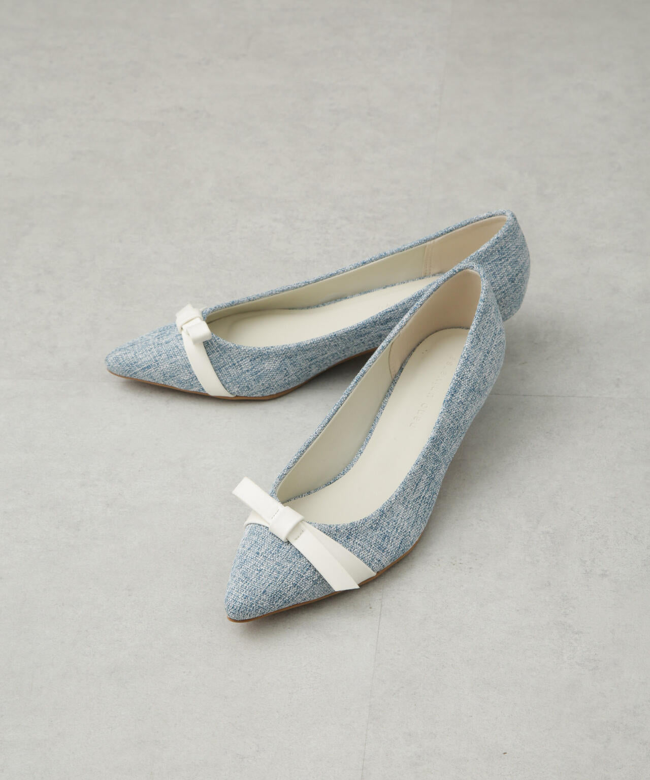 リボンローヒールパンプス 6695133308