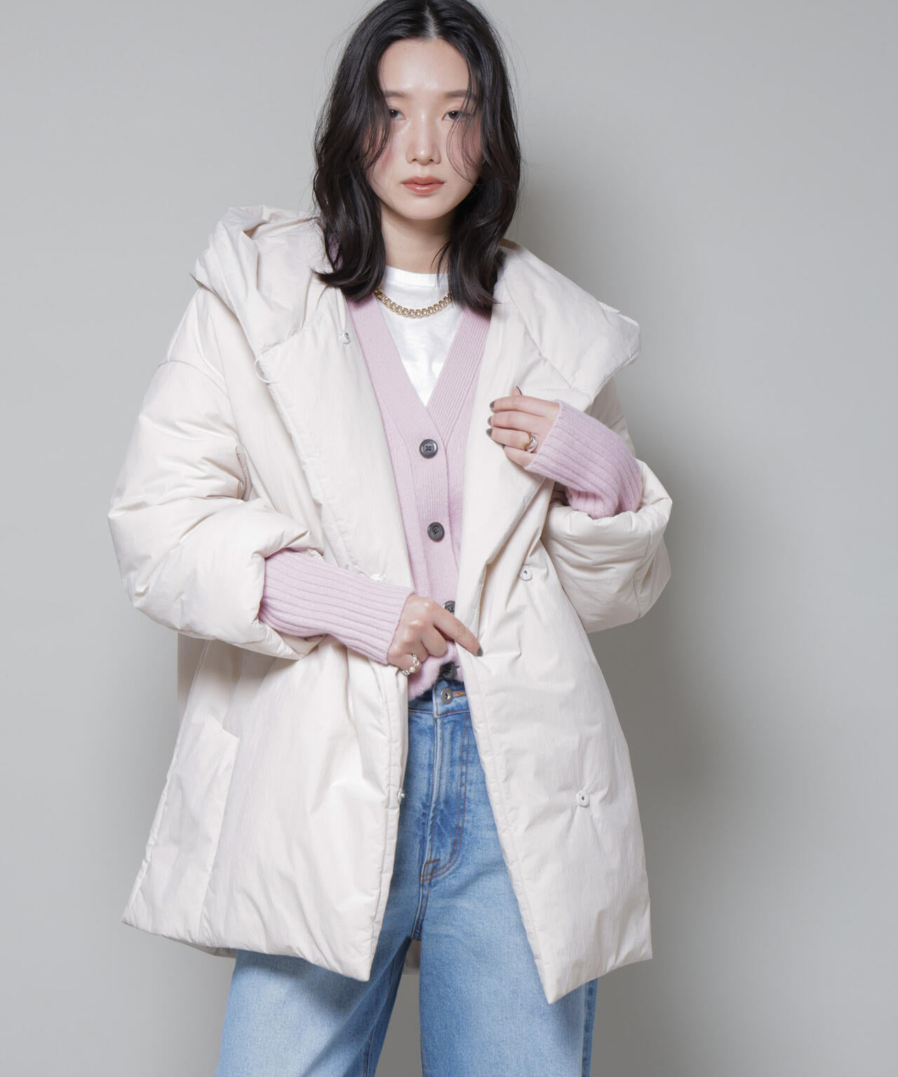 ETHERMALOFT (R) AEROGEL 中綿 フード コクーンコート