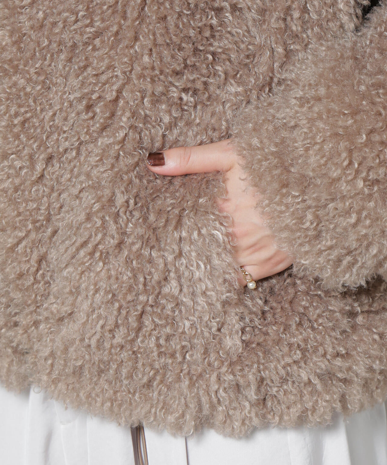 カーリーファースタンドブルゾン 6695212307