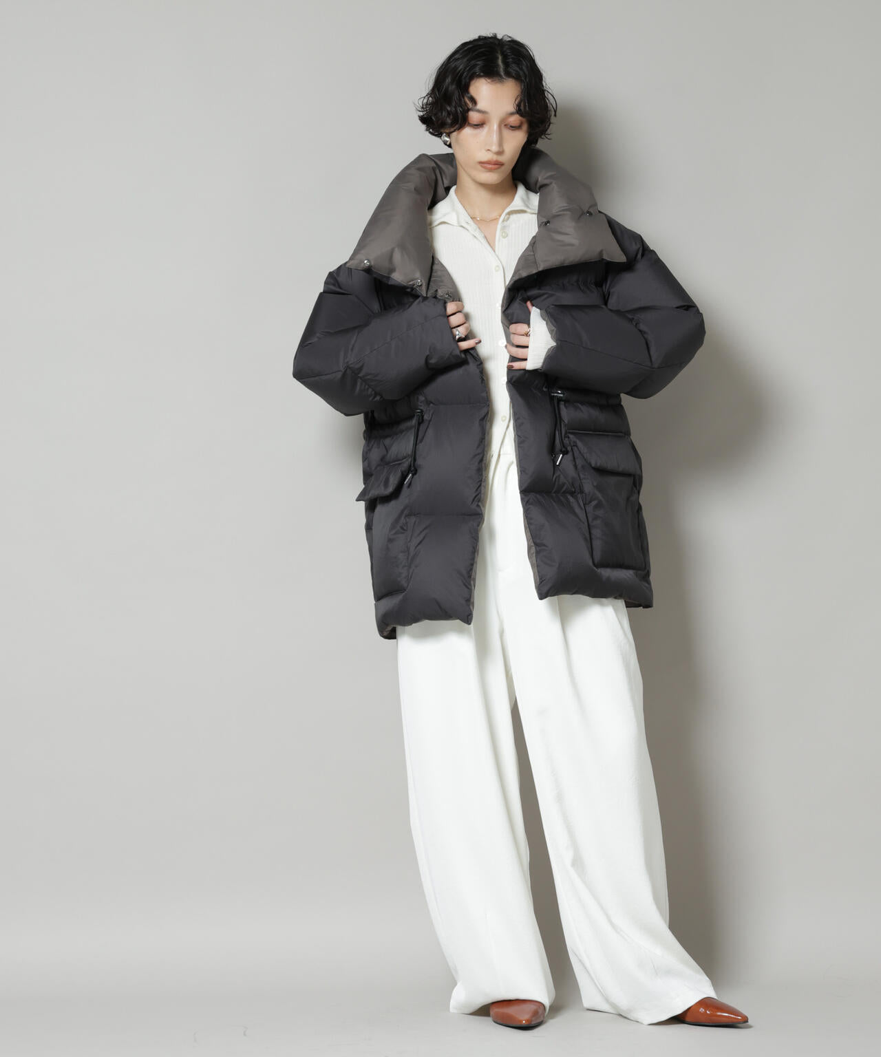 「西川ダウン(R)」バイカラーボリュームダウン 6695214304