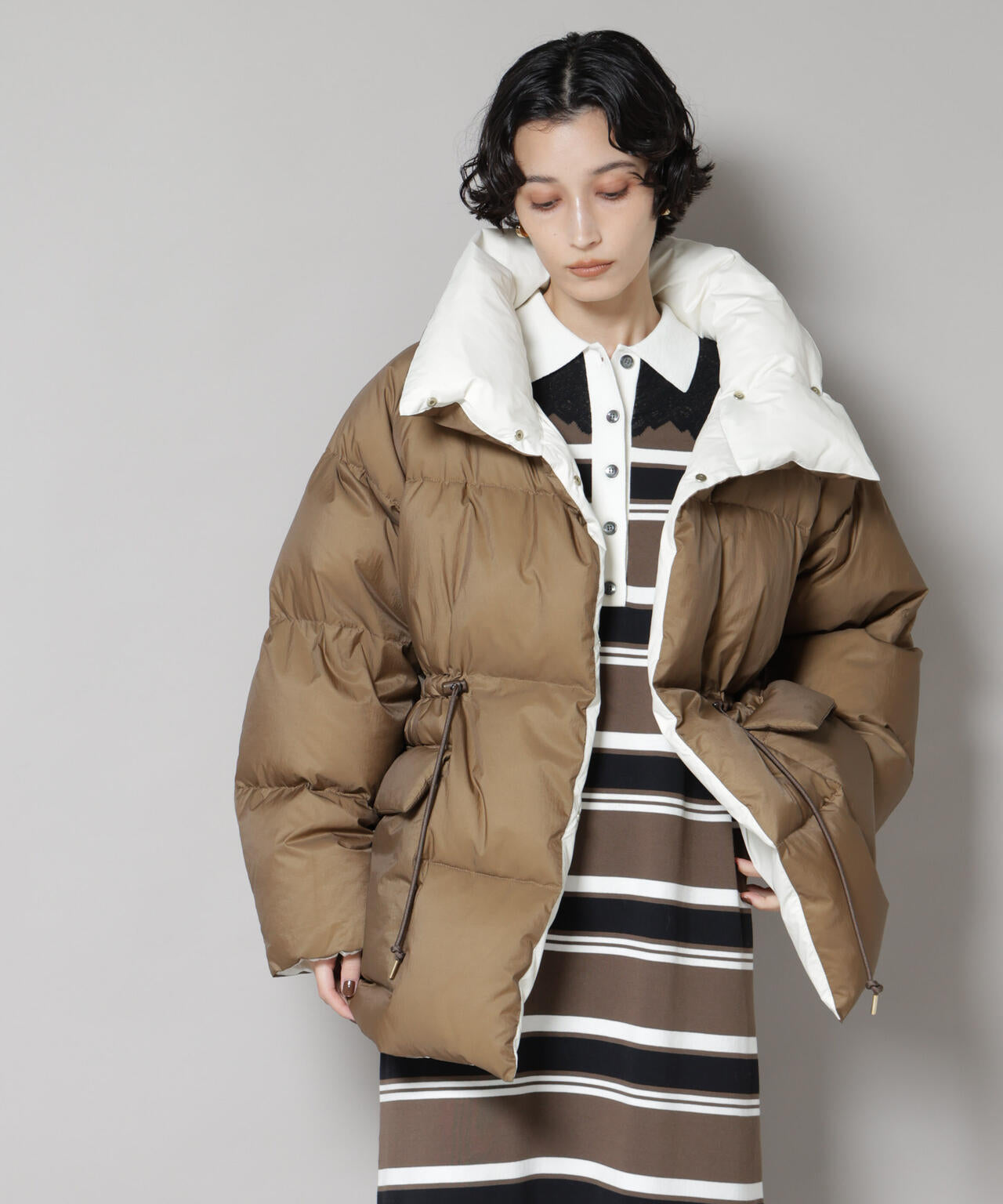 「西川ダウン(R)」バイカラーボリュームダウン 6695214304