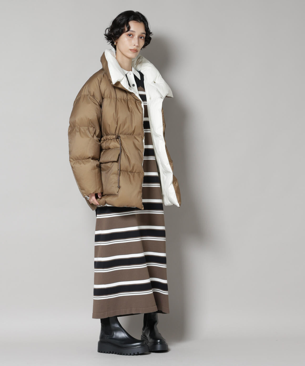 「西川ダウン(R)」バイカラーボリュームダウン 6695214304