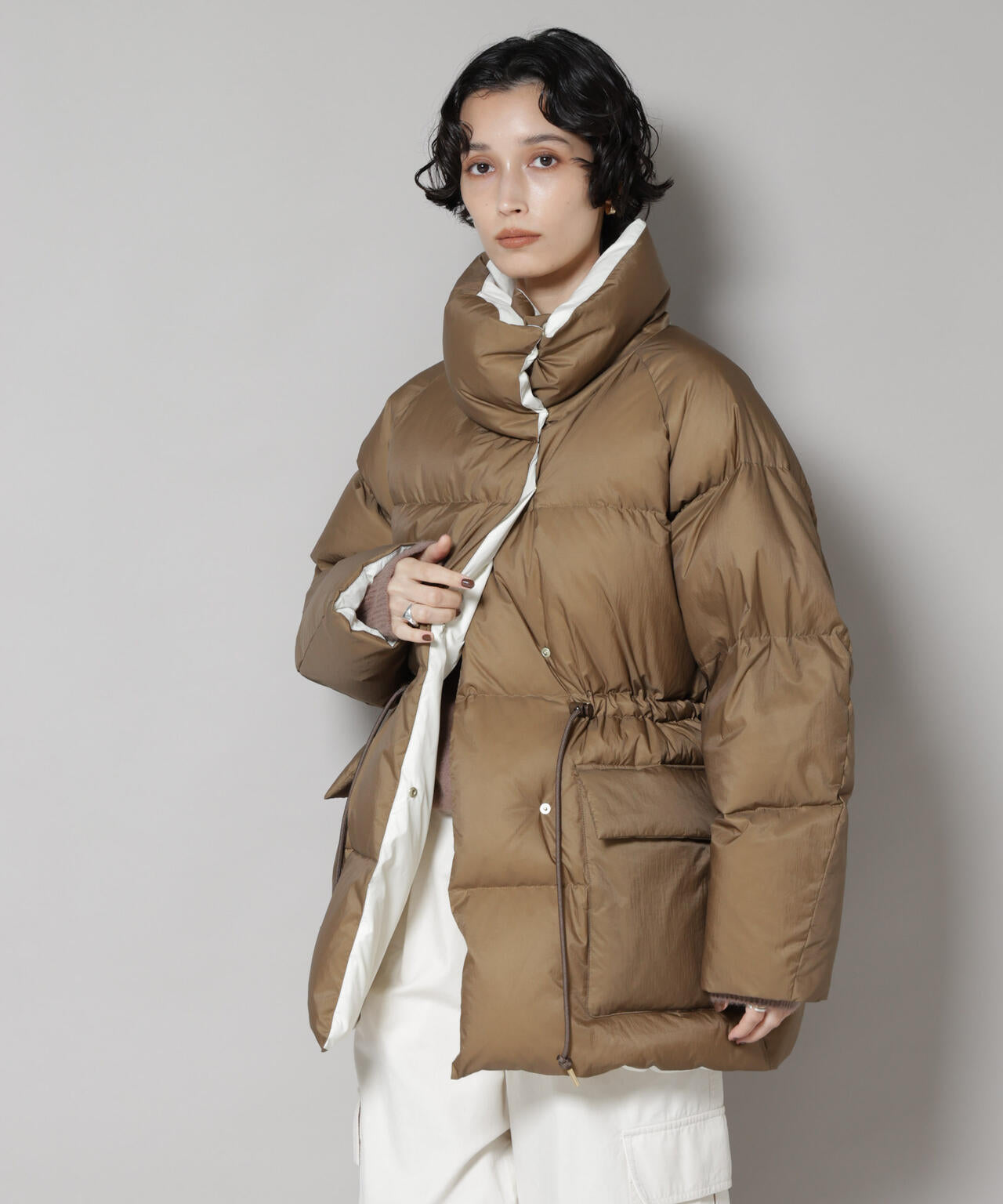 「西川ダウン(R)」バイカラーボリュームダウン 6695214304