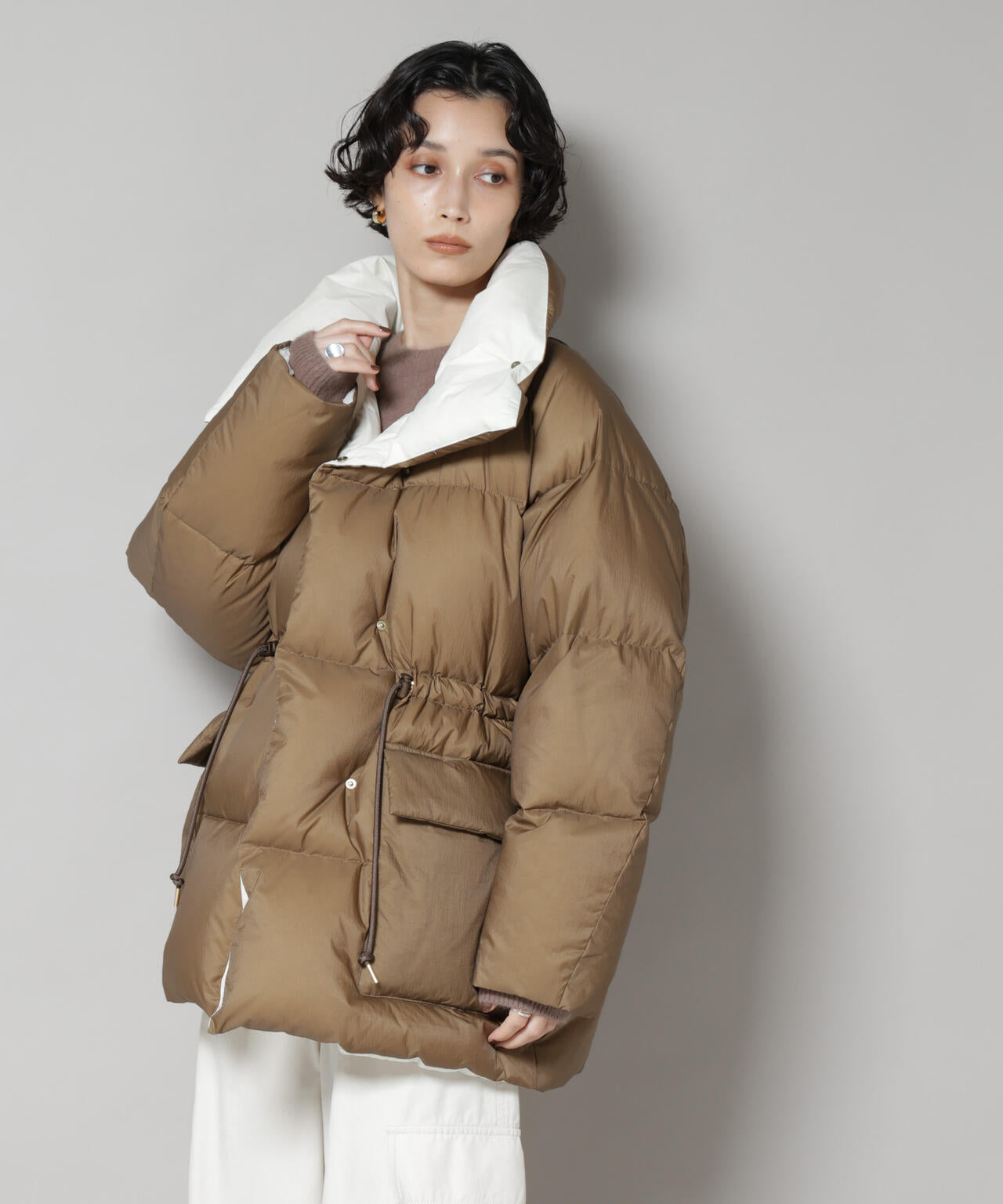 「西川ダウン(R)」バイカラーボリュームダウン 6695214304