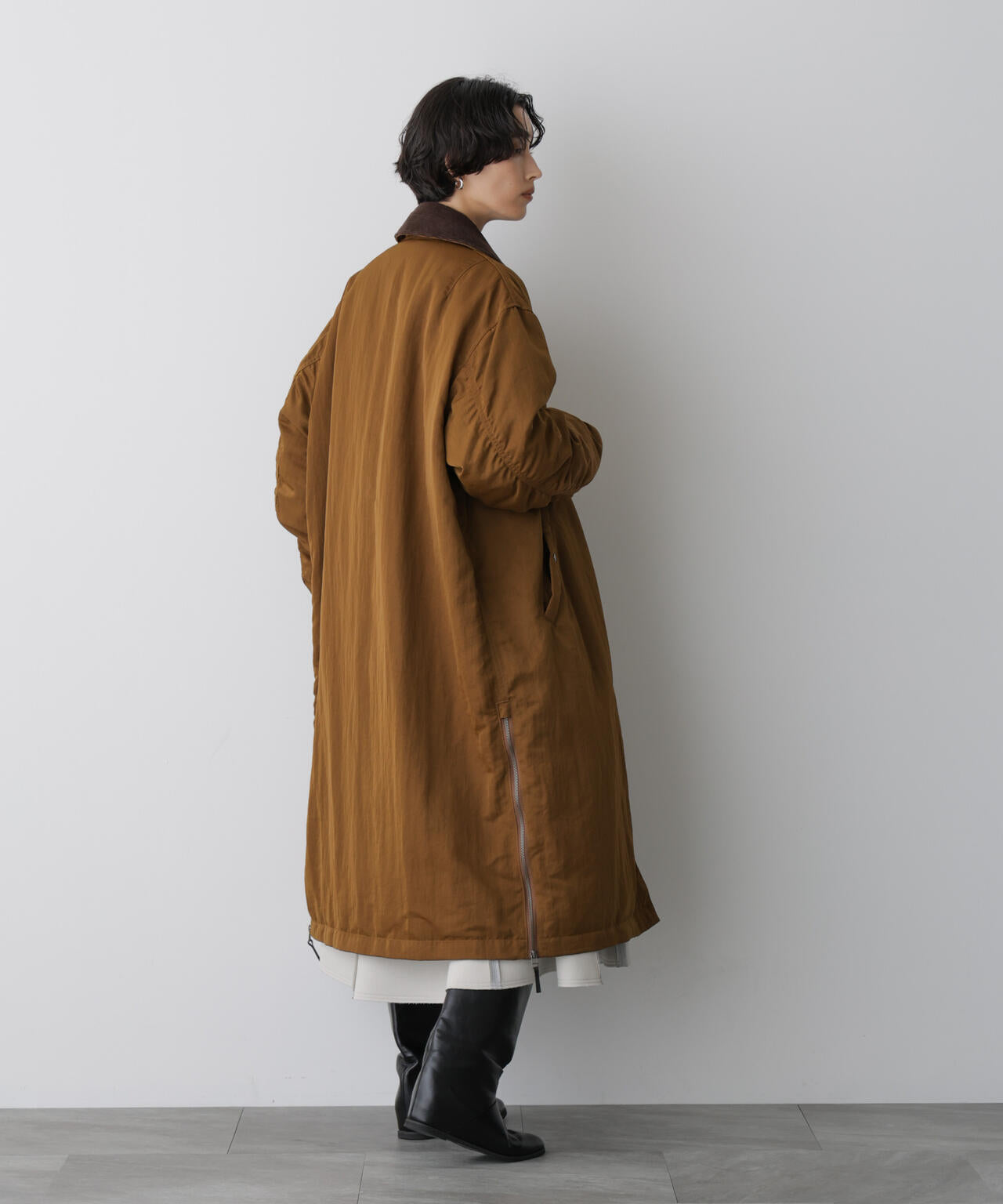 「STEVELOUR」「西川ダウン(R)」ミリタリーロングコート 6695214305