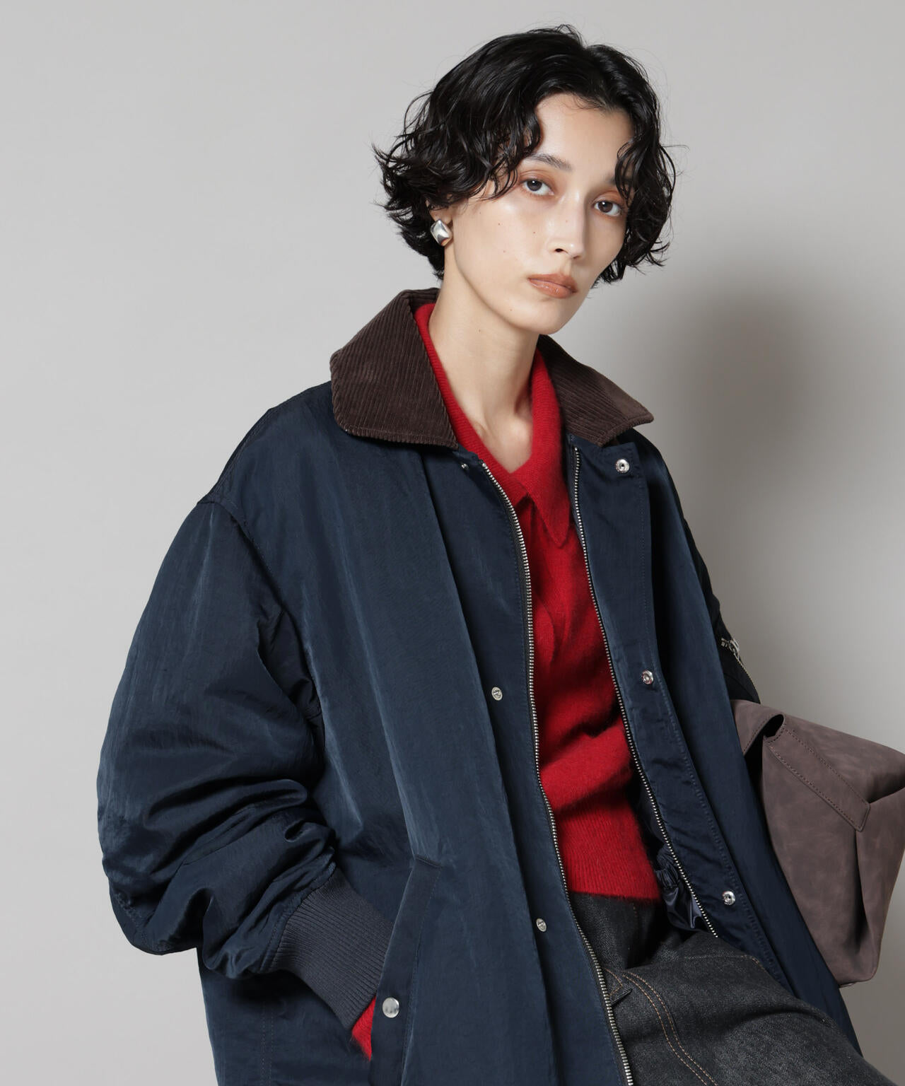 「STEVELOUR」「西川ダウン(R)」ミリタリーロングコート 6695214305