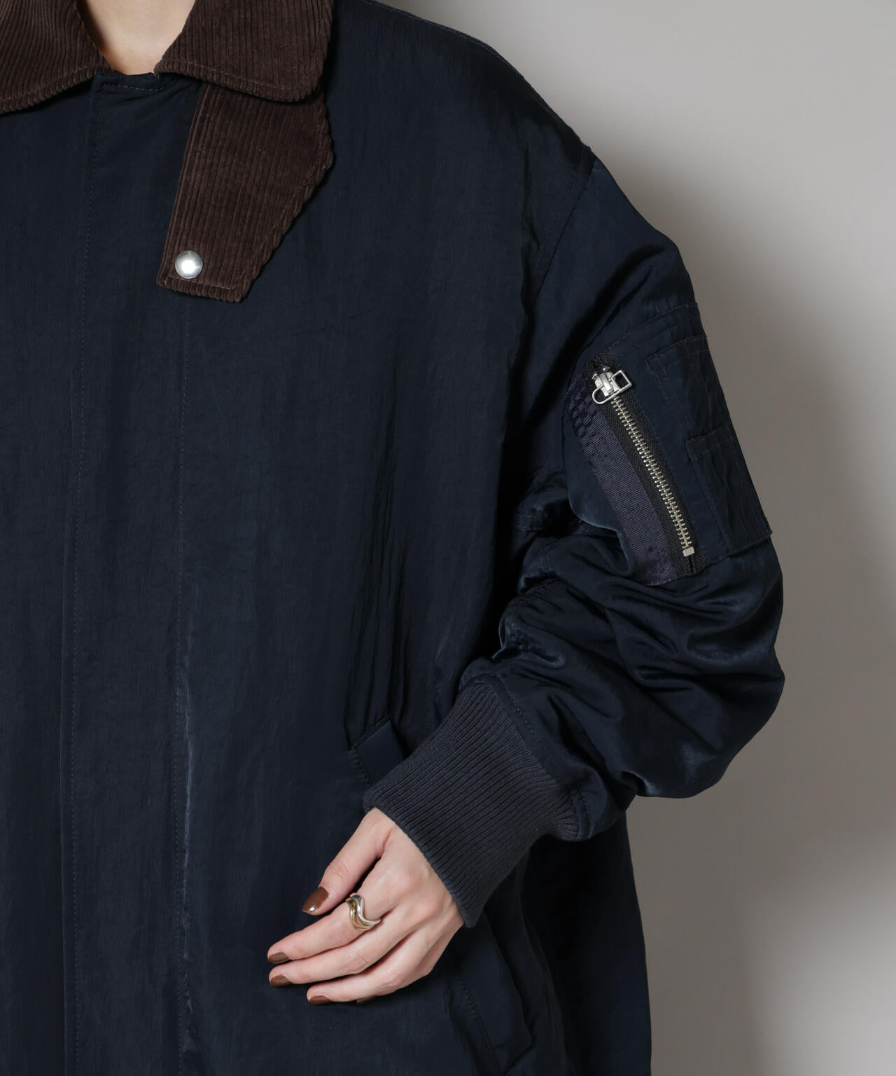 「STEVELOUR」「西川ダウン(R)」ミリタリーロングコート 6695214305