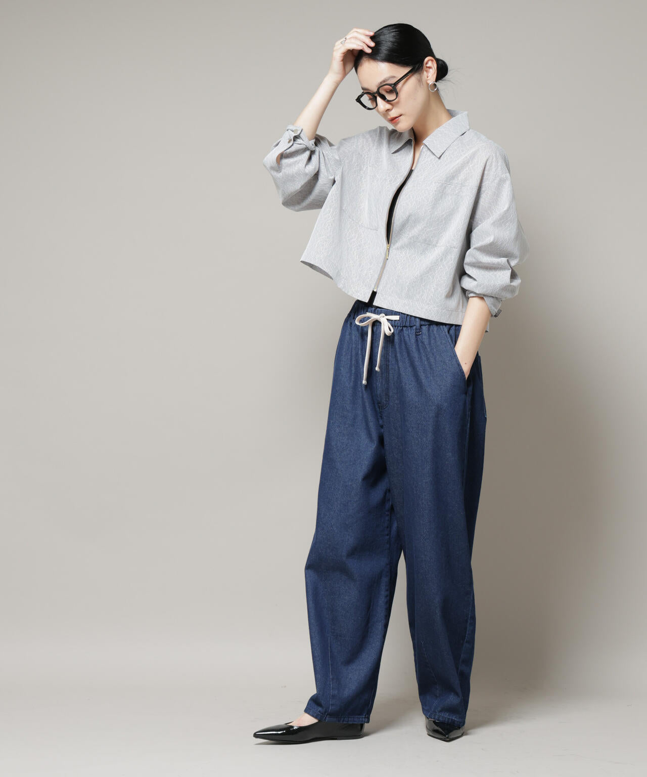 レースボンディングシャツブルゾン 6695216306