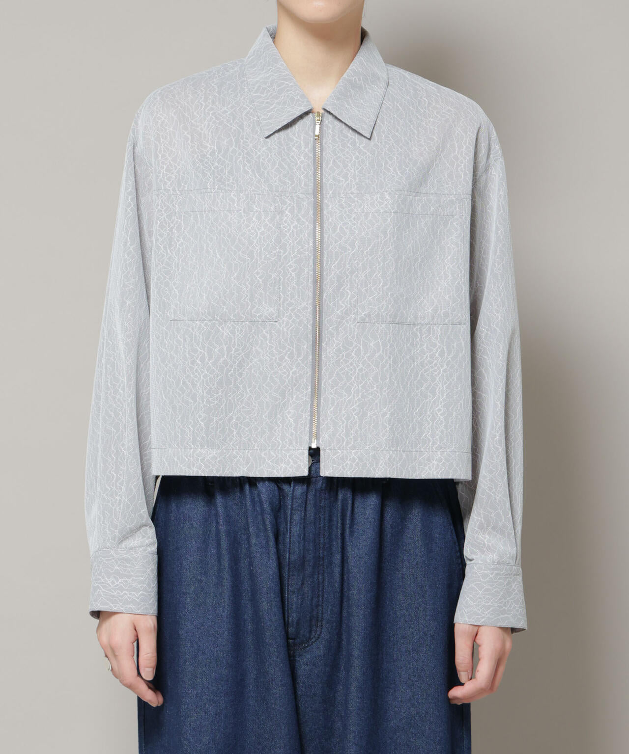 レースボンディングシャツブルゾン 6695216306