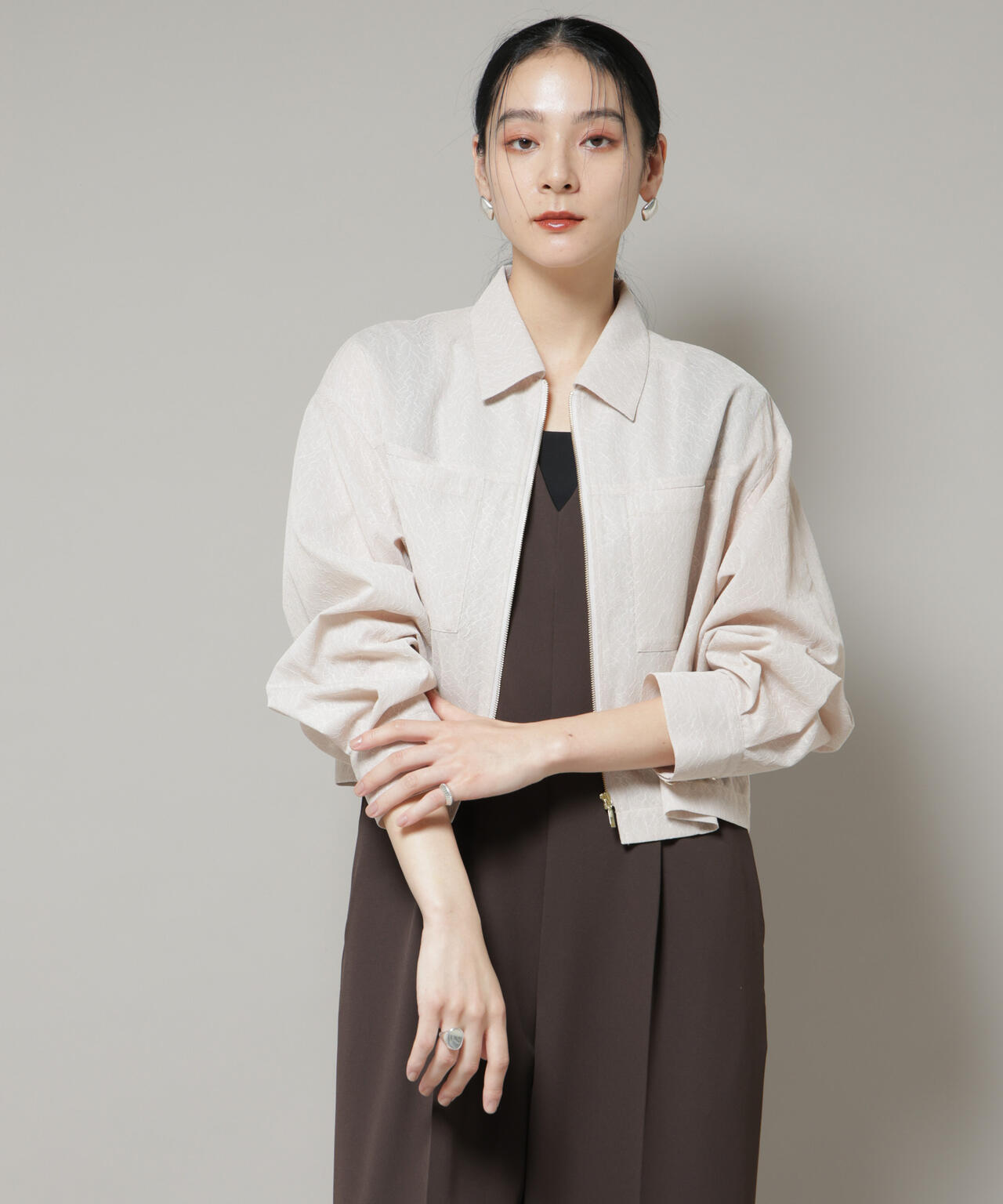 レースボンディングシャツブルゾン 6695216306