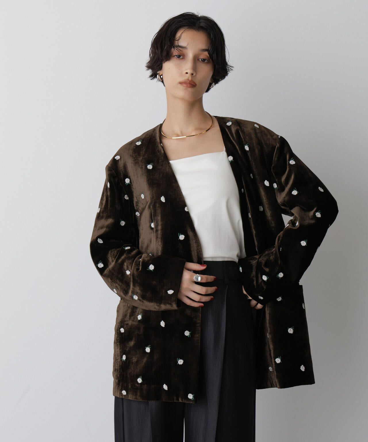 「STEVELOUR」ベロアブルームジャケット(セットアップ可) 6695216310