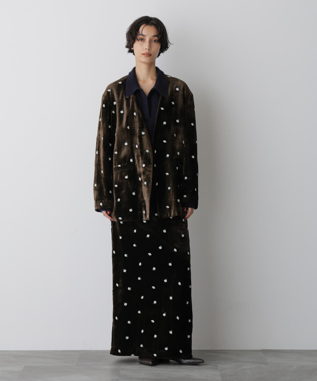 「STEVELOUR」ベロアブルームジャケット(セットアップ可) 6695216310