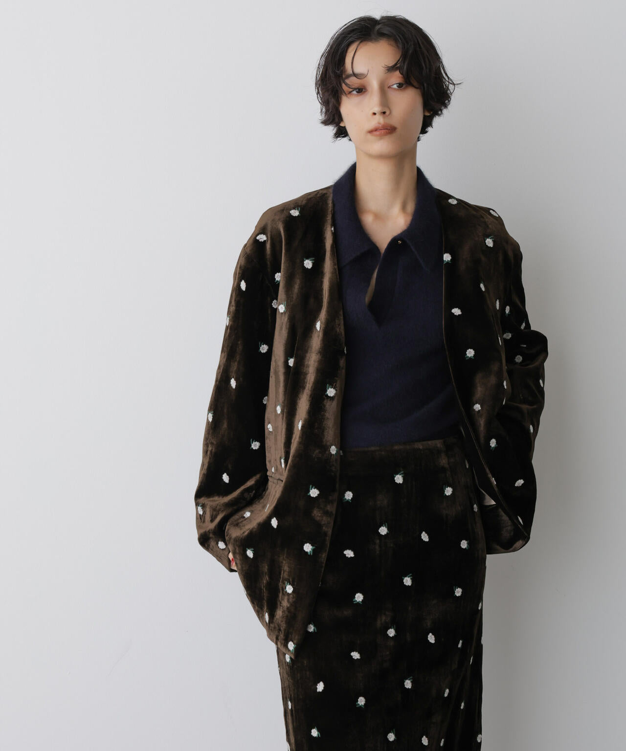 「STEVELOUR」ベロアブルームジャケット(セットアップ可) 6695216310