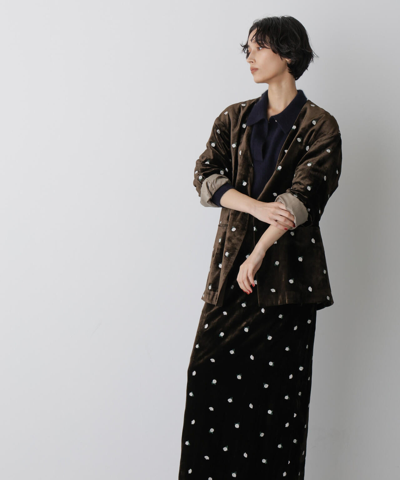 「STEVELOUR」ベロアブルームジャケット(セットアップ可) 6695216310