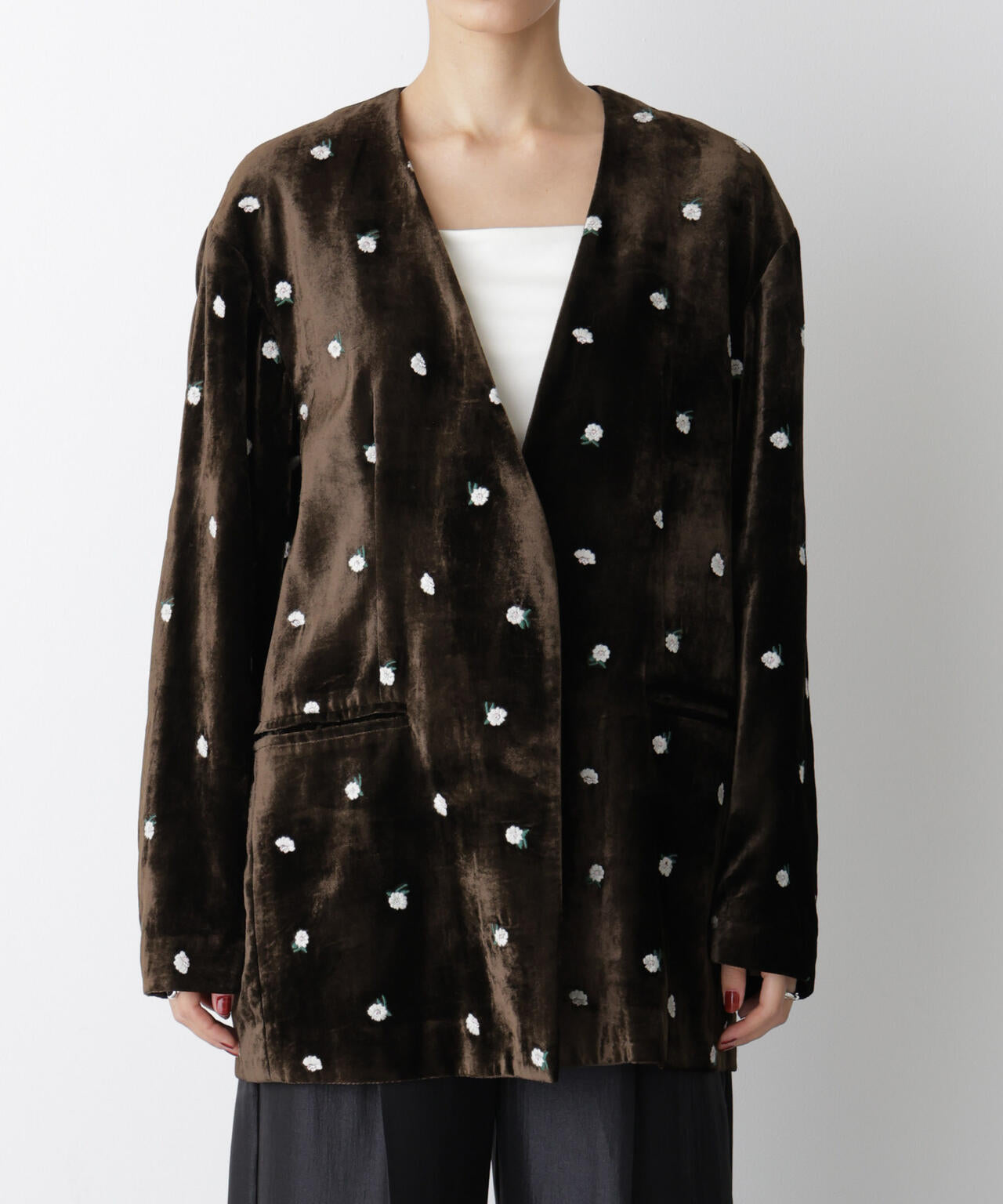 「STEVELOUR」ベロアブルームジャケット(セットアップ可) 6695216310