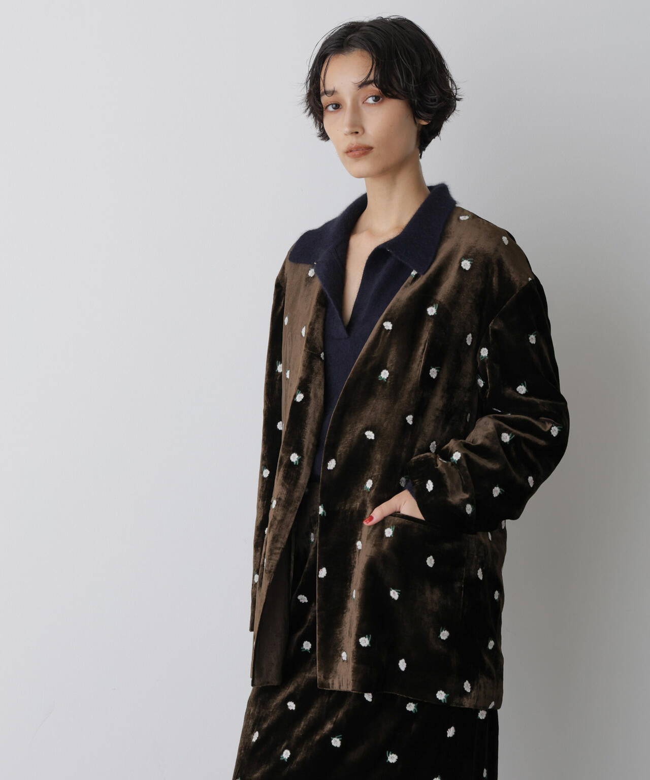 「STEVELOUR」ベロアブルームジャケット(セットアップ可) 6695216310