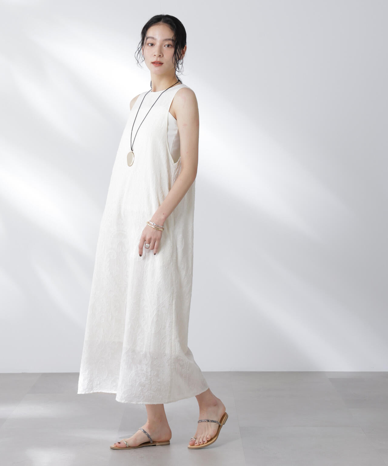 made in india カットワークジャカードワンピース(セットアップ可) 6695219300