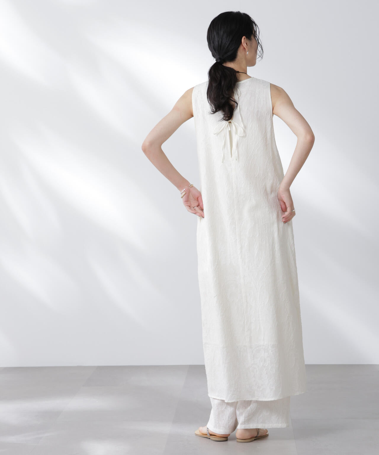 made in india カットワークジャカードワンピース(セットアップ可) 6695219300