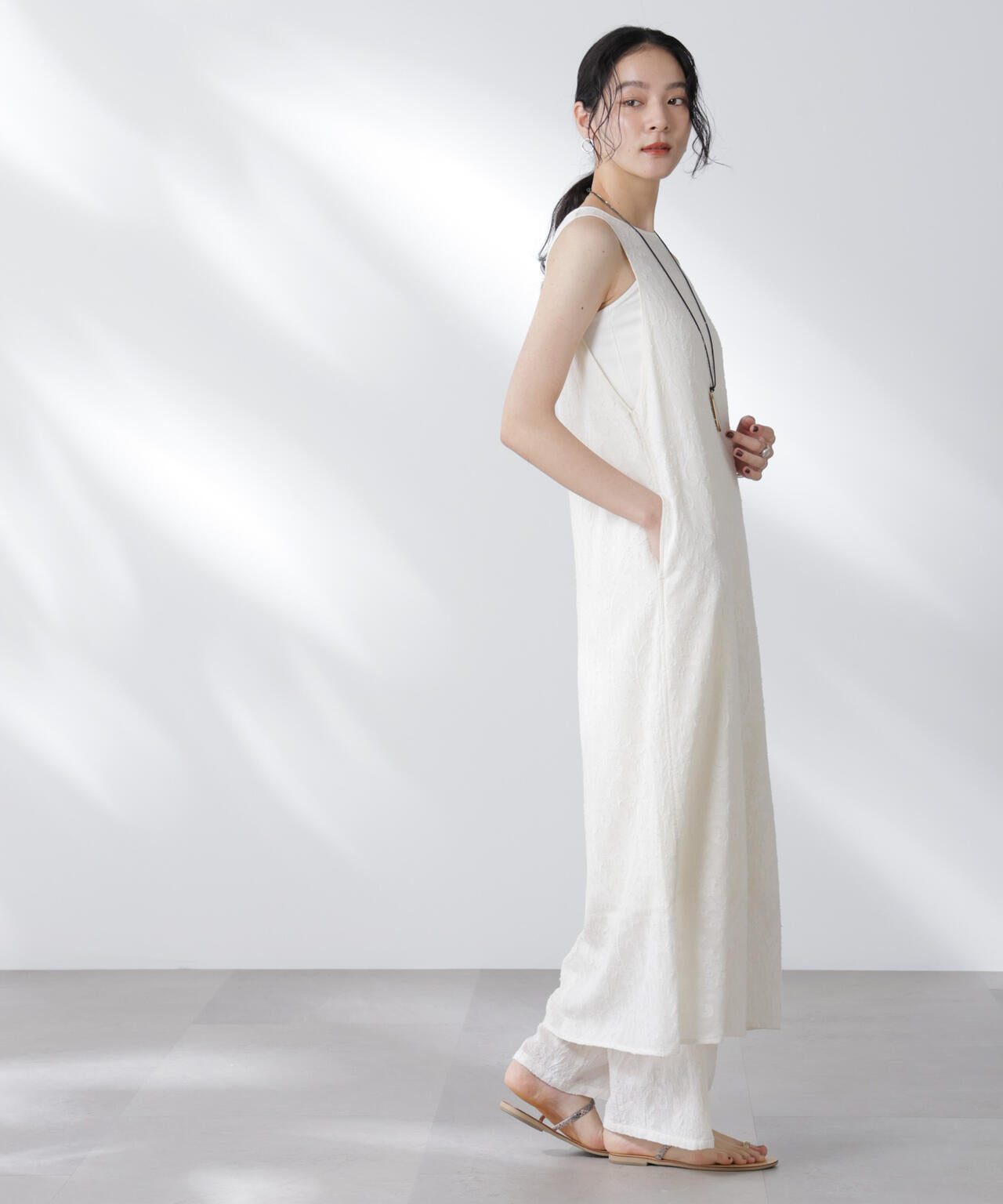 made in india カットワークジャカードワンピース(セットアップ可) 6695219300