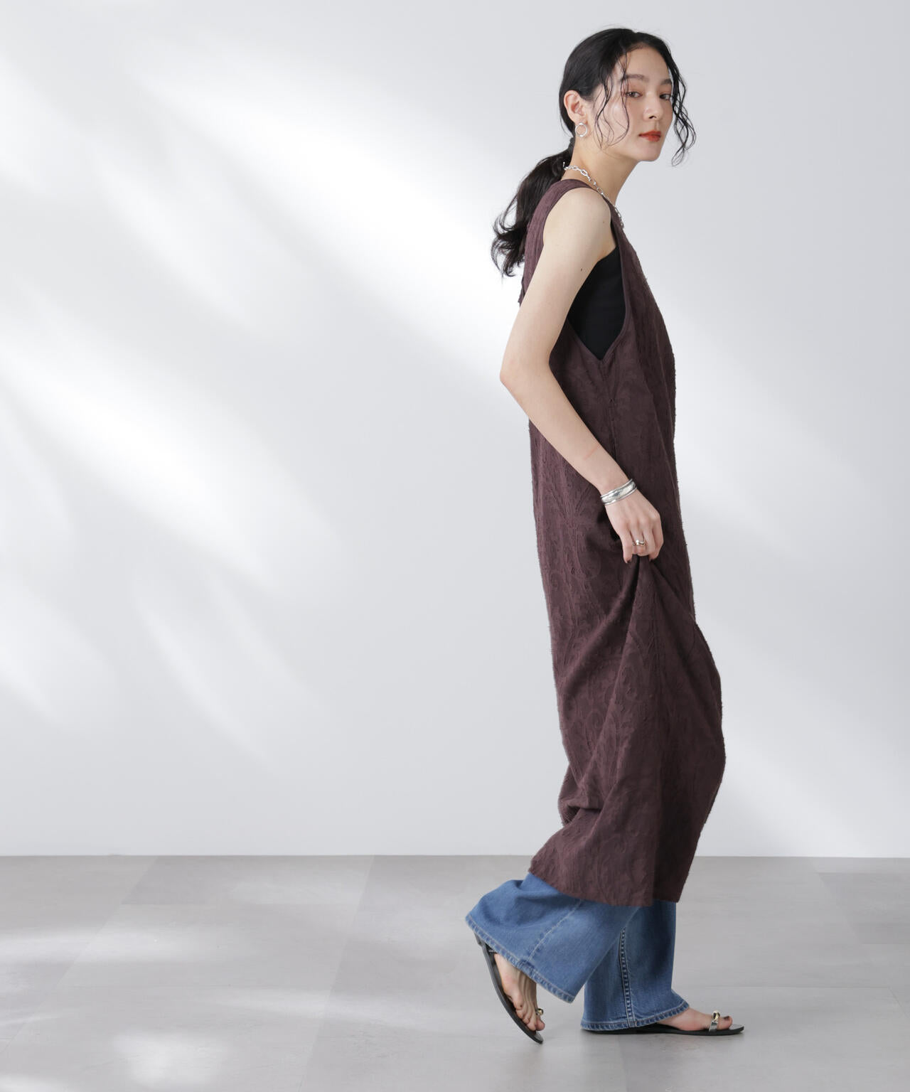 made in india カットワークジャカードワンピース(セットアップ可) 6695219300