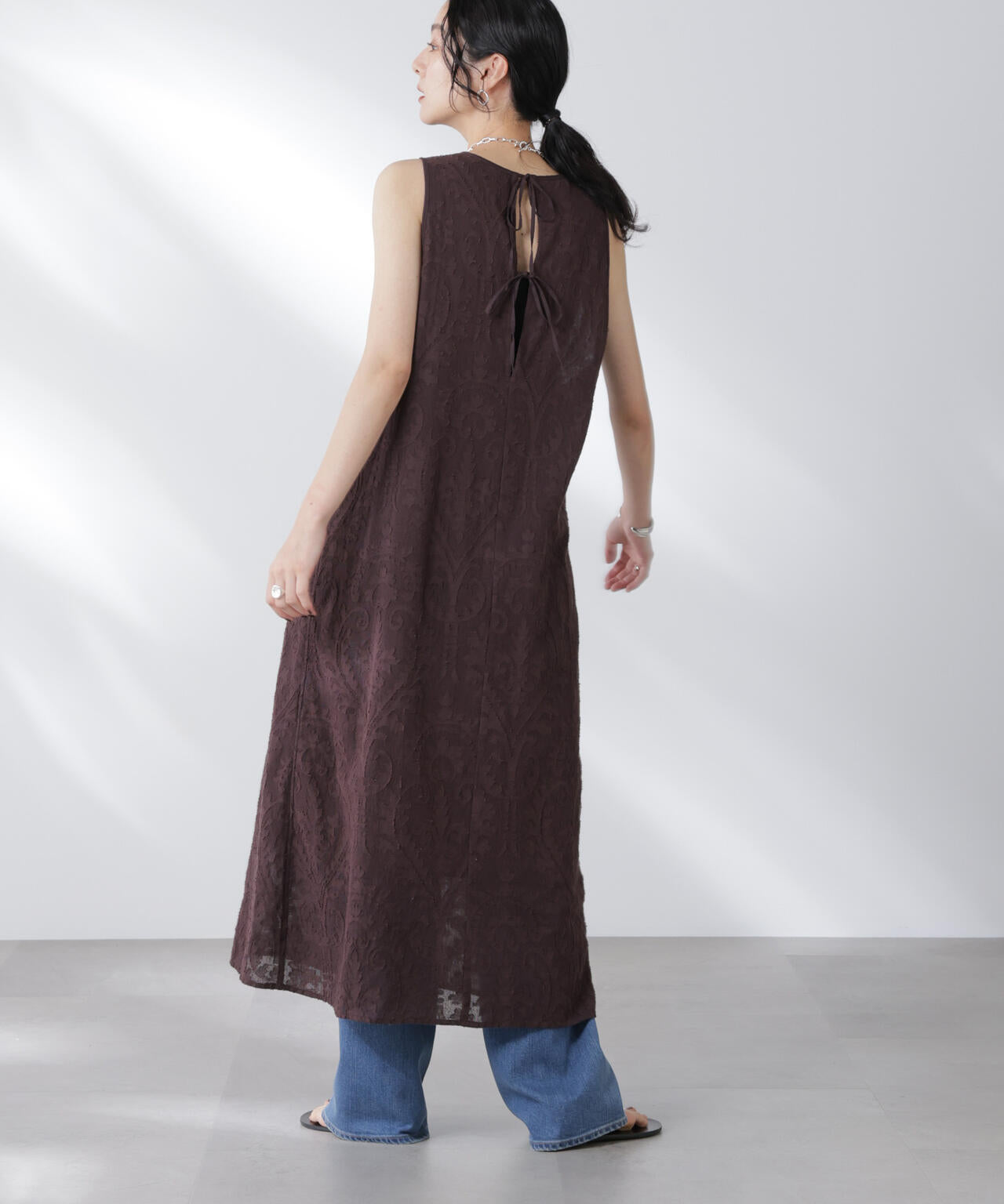 made in india カットワークジャカードワンピース(セットアップ可) 6695219300