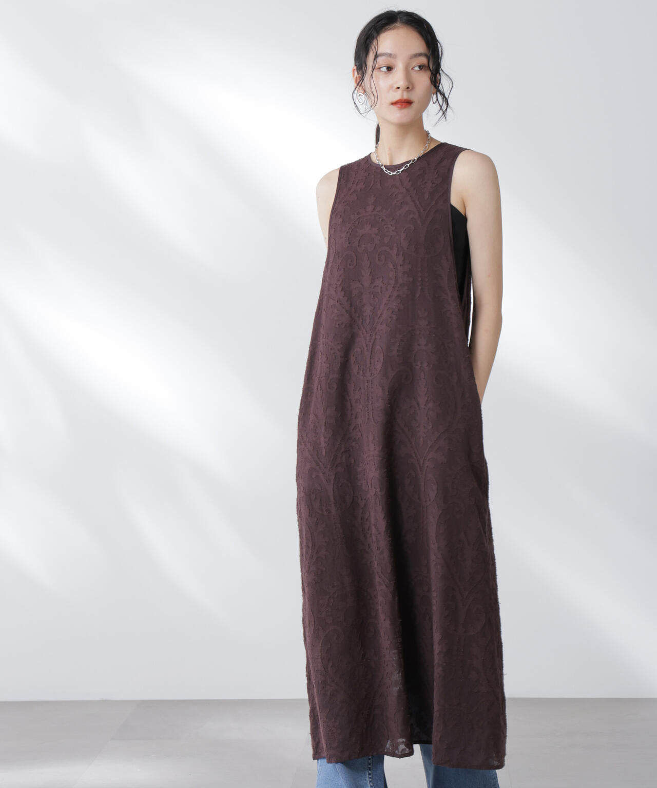 made in india カットワークジャカードワンピース(セットアップ可) 6695219300