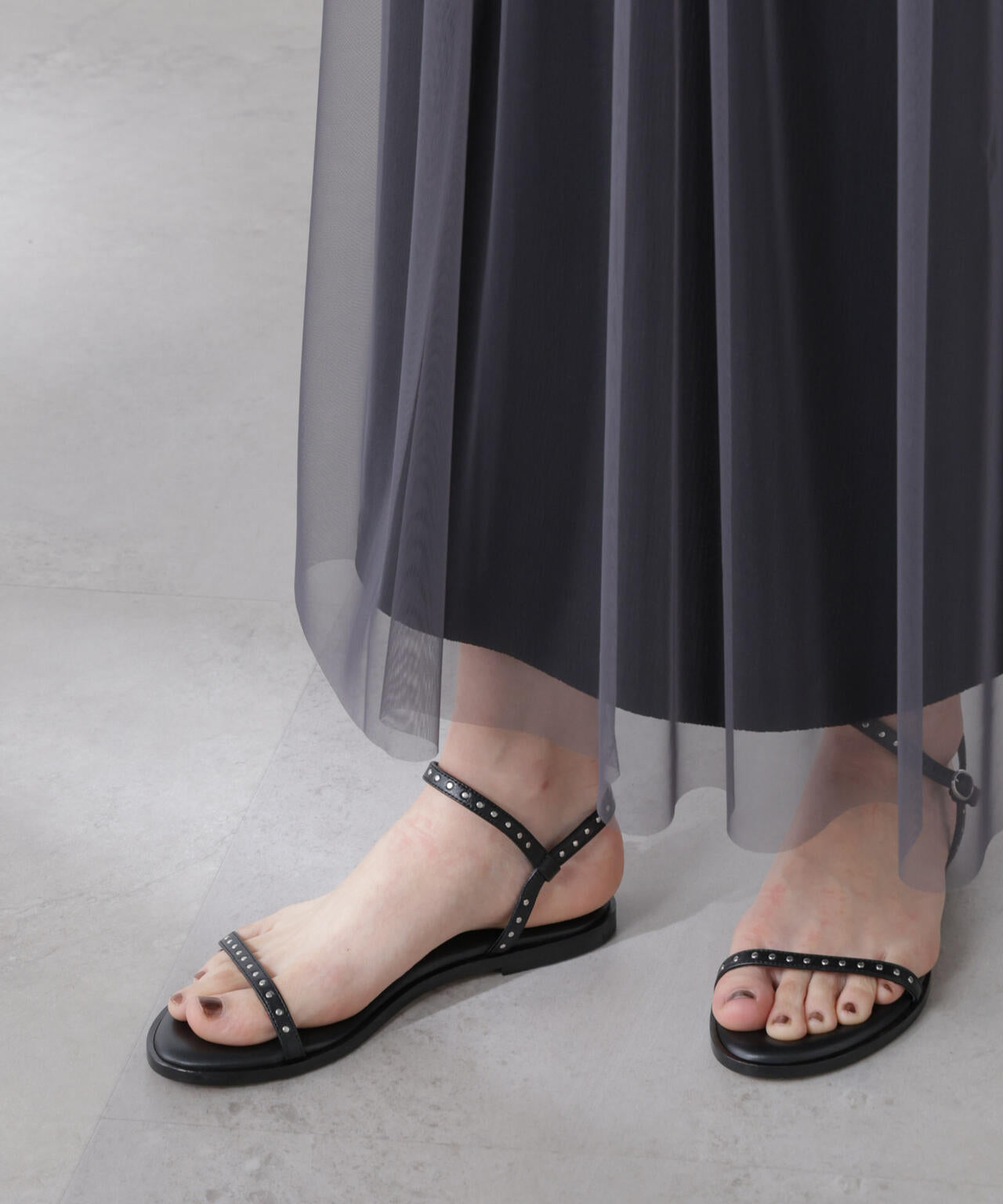 チュールキャミ×カットワンピースセット 6695219306