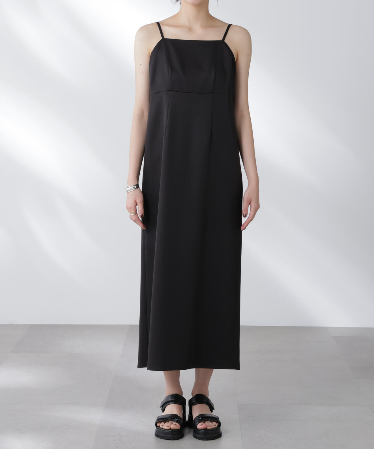 レースロングジレ×キャミワンピースセット 6695219307