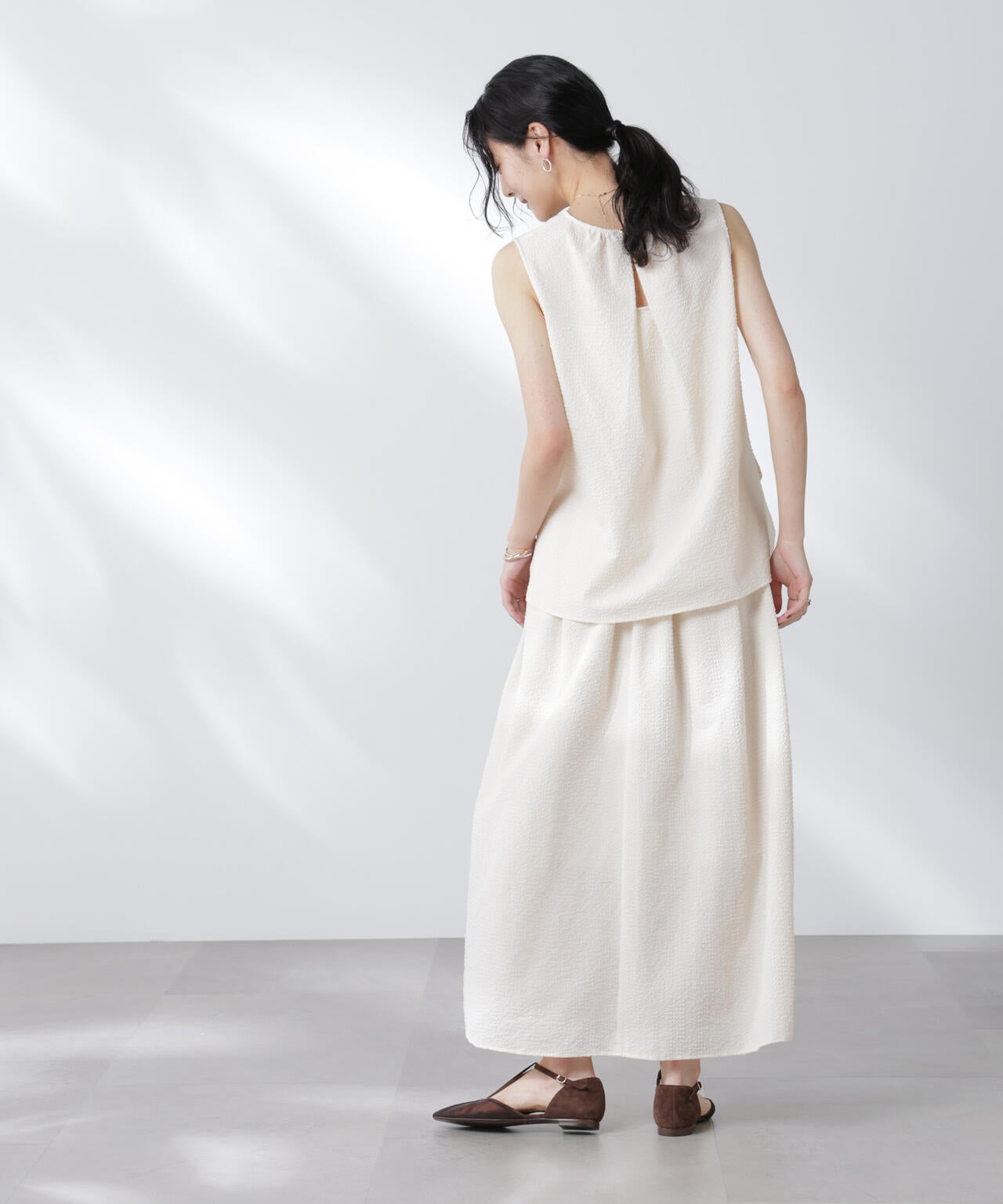 サッカーブラウス×スカートセットアップ 6695219308