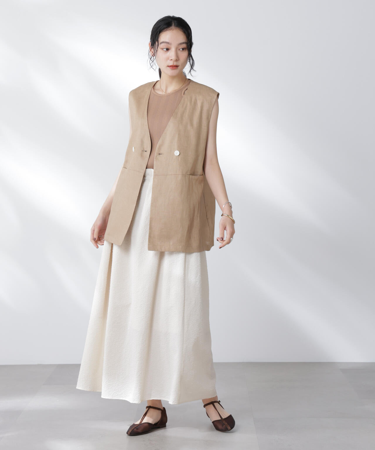 サッカーブラウス×スカートセットアップ 6695219308