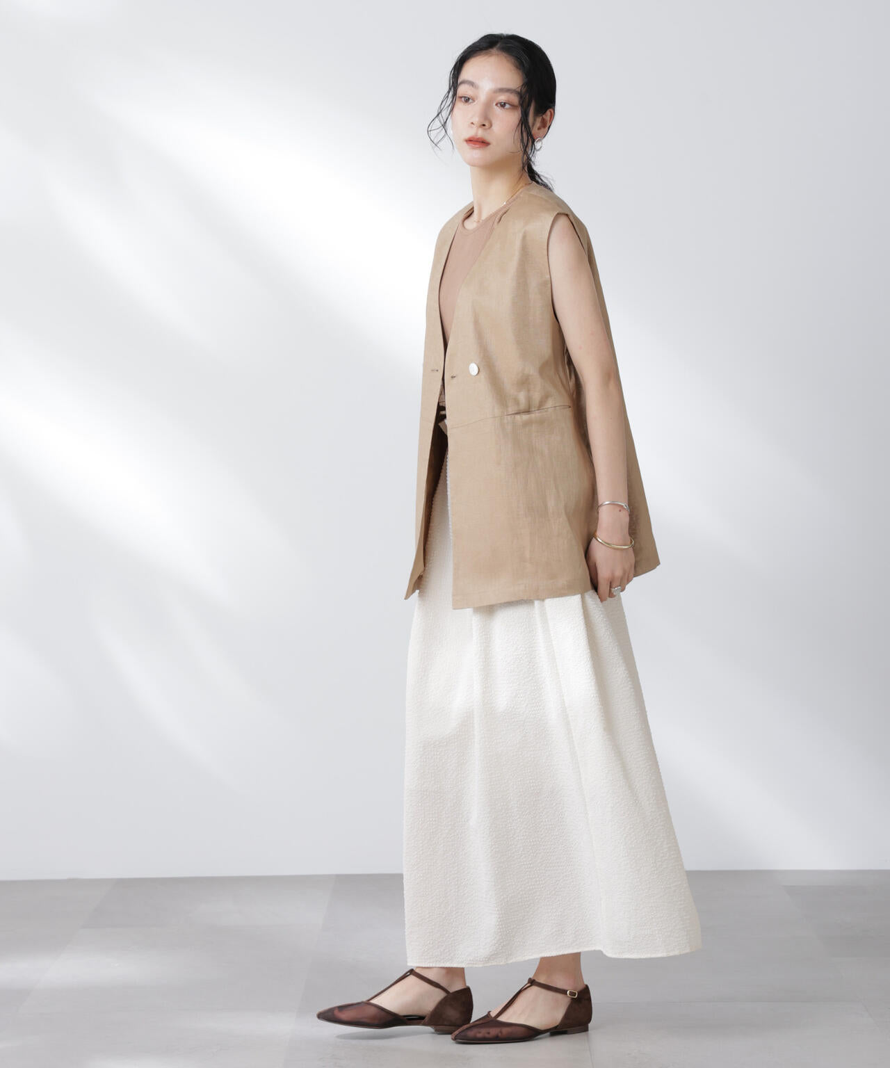 サッカーブラウス×スカートセットアップ 6695219308