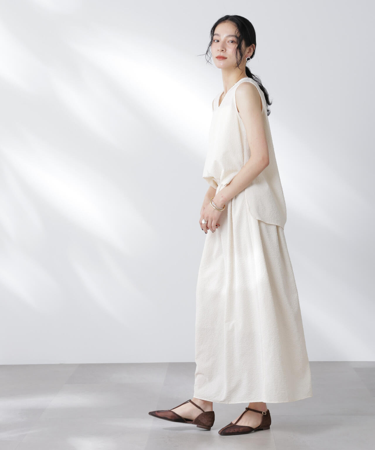 サッカーブラウス×スカートセットアップ 6695219308