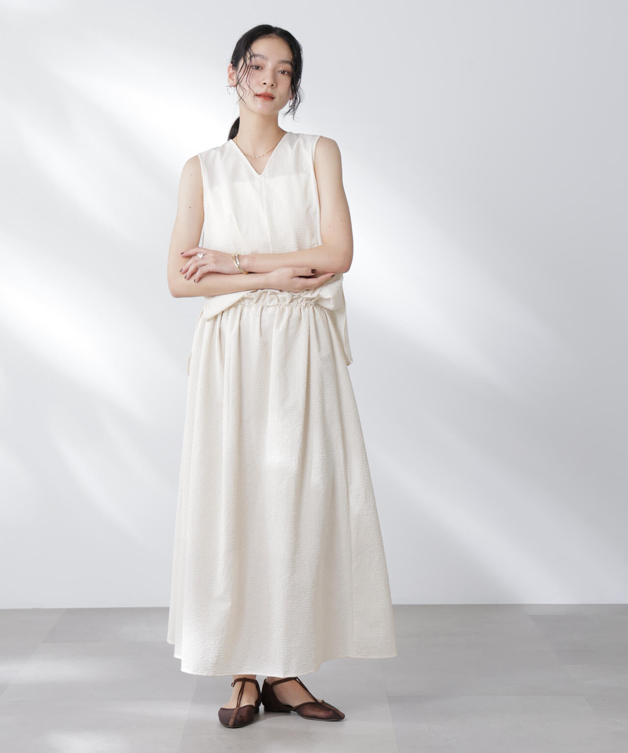 サッカーブラウス×スカートセットアップ 6695219308