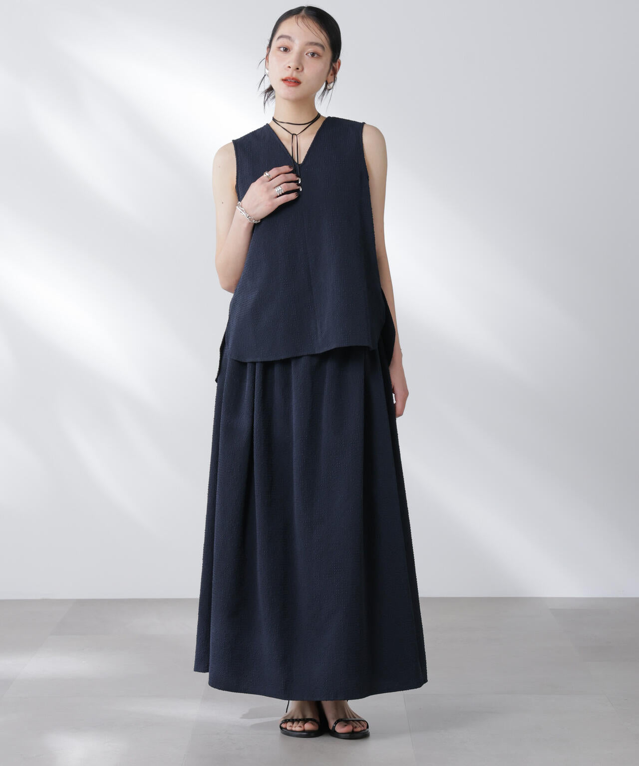 サッカーブラウス×スカートセットアップ 6695219308