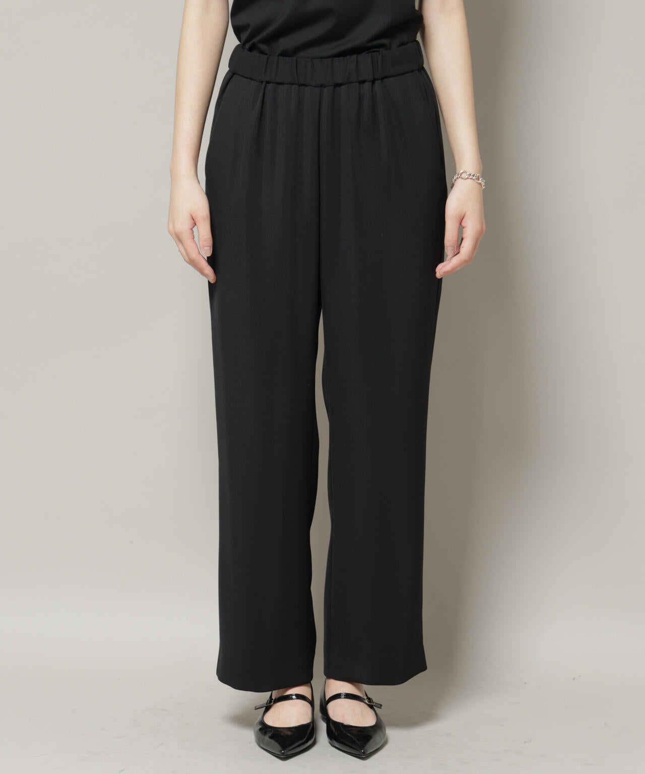 ダブルクロスノースリーブブラウス×パンツセットアップ 6695219309