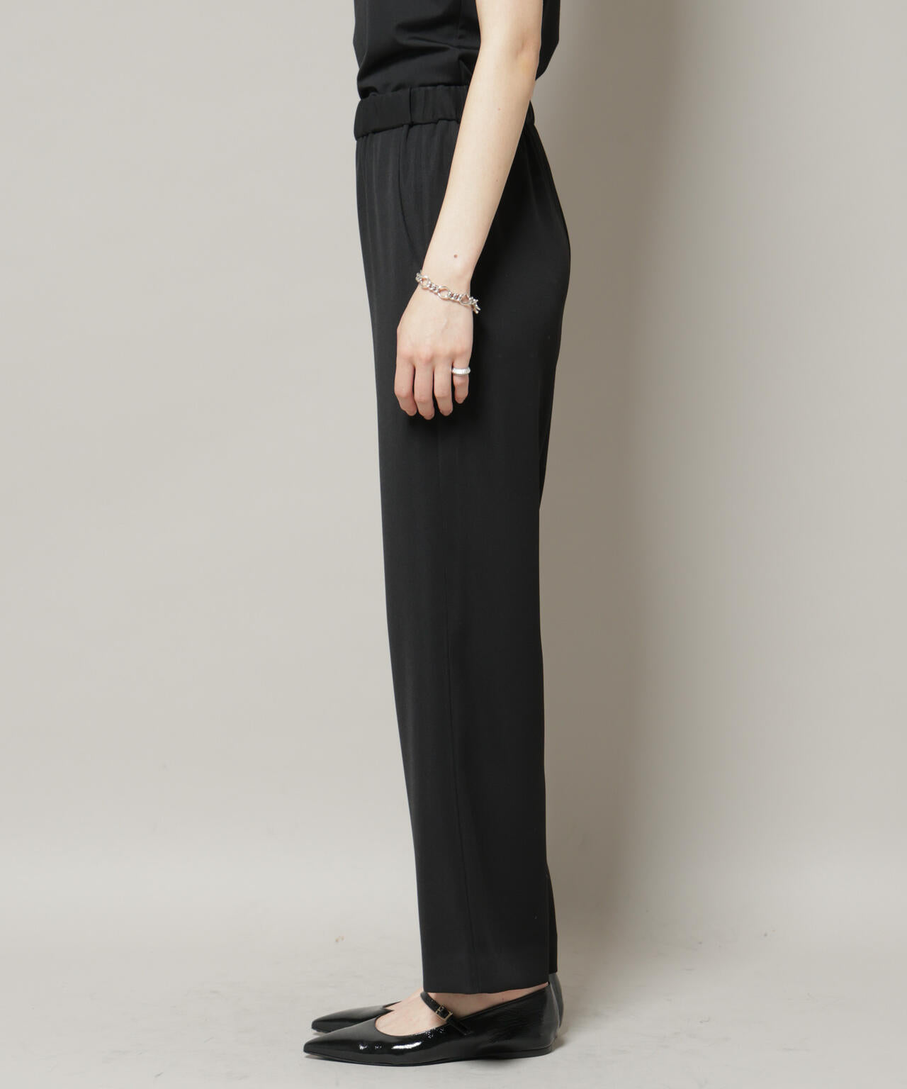 ダブルクロスノースリーブブラウス×パンツセットアップ 6695219309