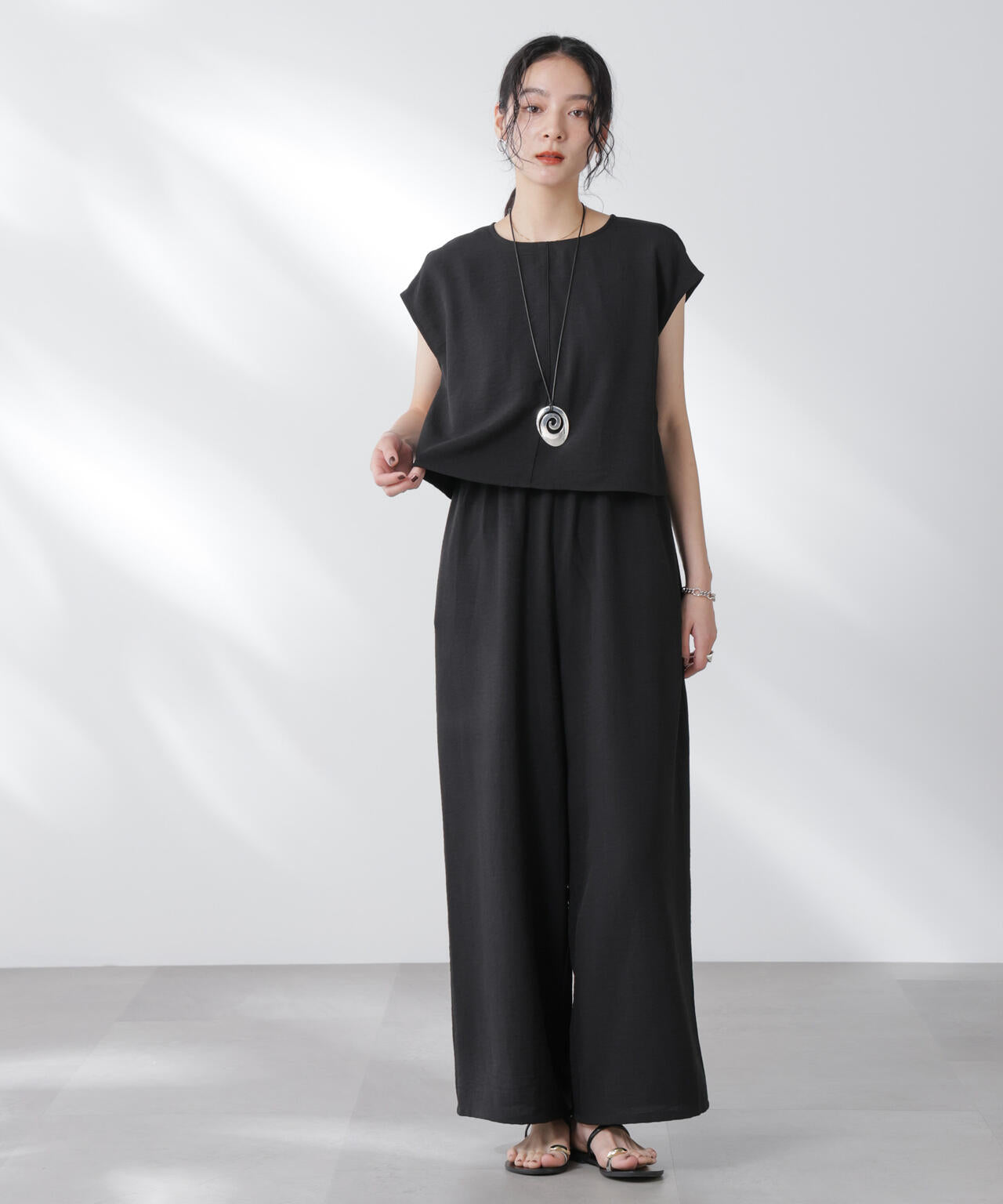 フレンチスリーブオールインワン 6695219310