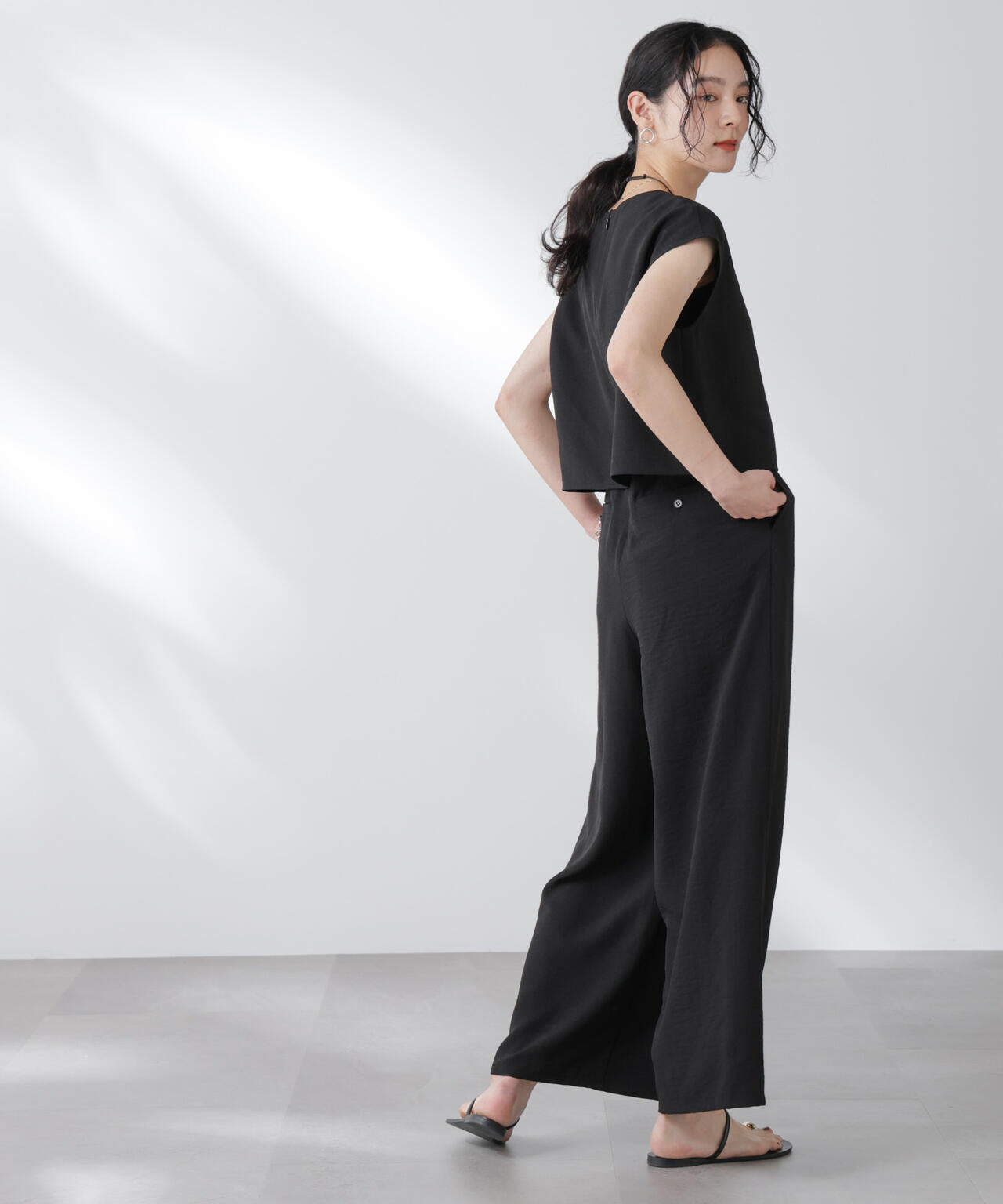 フレンチスリーブオールインワン 6695219310