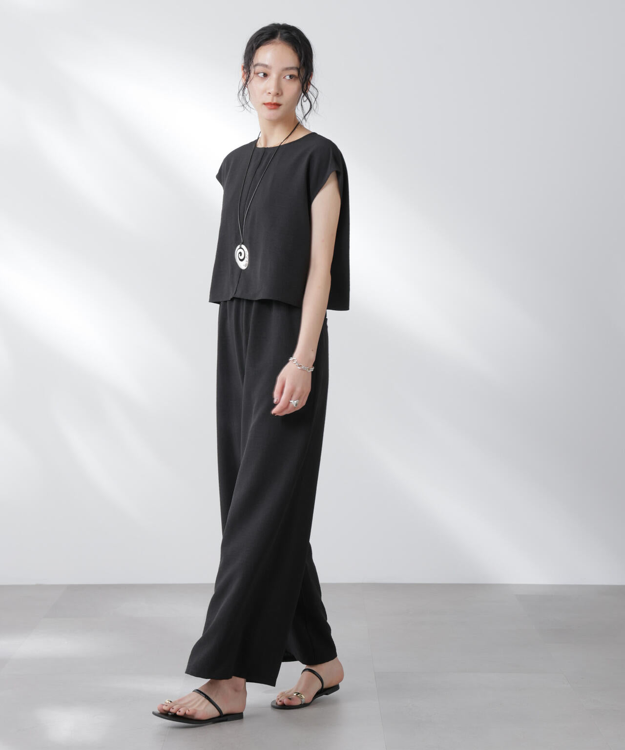 フレンチスリーブオールインワン 6695219310