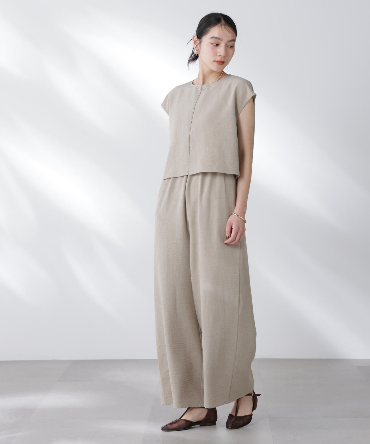 フレンチスリーブオールインワン 6695219310