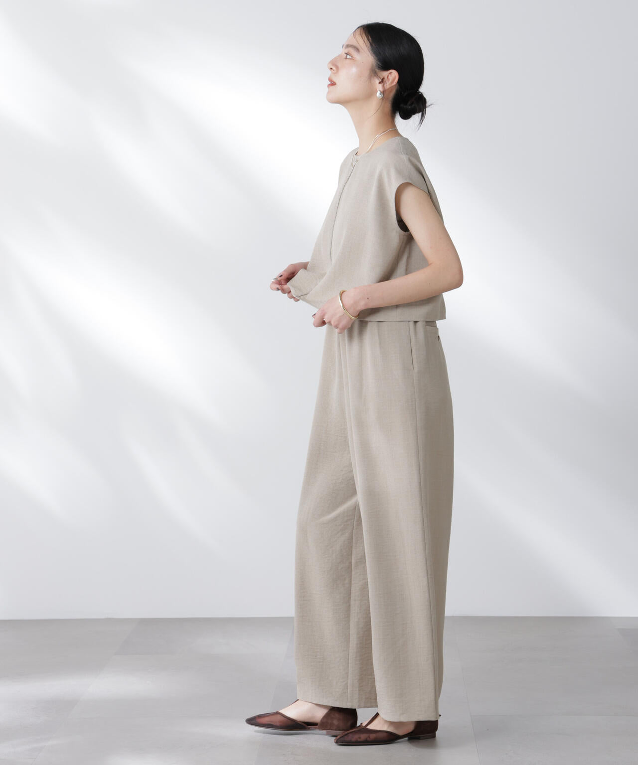 フレンチスリーブオールインワン 6695219310